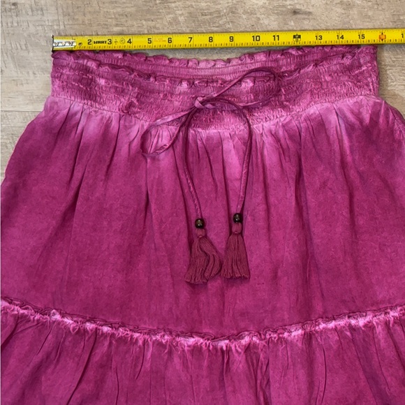 NWT Anthropologie Pilcro Giulia Tie-Dye Tassel Skirt Size Large - Picture 7 of 10